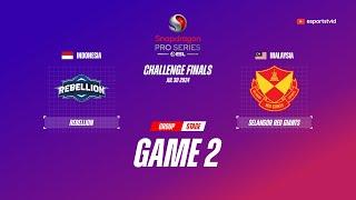 Rebellion Esports vs Selangor Red Giants GAME 2 SPS Season 5 Challenge Finals | SRG VS RBL ESPORTSTV