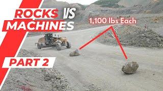 Extreme Rocks VS Big Machines Dangerous Idiots Biggest Truck & Heavy Equipment Fails Compilation #2