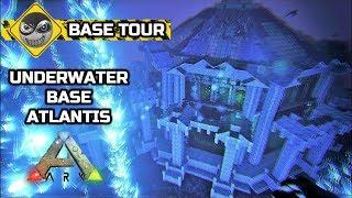 ARK: Survival Evolved - UNDERWATER BASE - Water pen Base Tour (No mods)