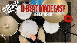 Punk D-Beat Made Easy: Drum Lesson