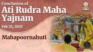 Mahapoornahuti | Ati Rudra Maha Yajnam | Feb 25, 2025 | Morning | Prasanthi Nilayam