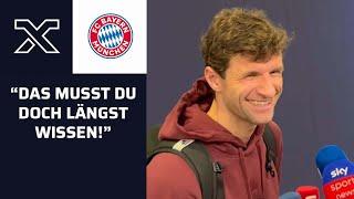 Müller scherzt mit Reporter über seinen Vertrag beim FC Bayern | Champions League