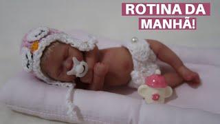 MORNING ROUTINE WITH SILICONE REBORN BABY BELINHA!