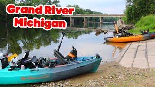 Fishing the Grand River in Michigan