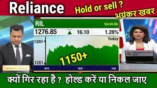 Reliance share news,kyu gir raha hai ? ril share analysis,hold or sell ?ril share target tomorrow