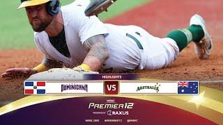 HIGHLIGHTS | Game 21 Dominican Republic vs Australia | WBSC Premier12 2024 presented by RAXUS