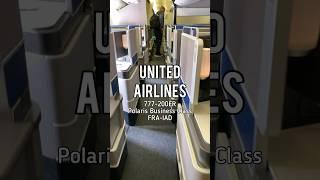 United Airlines Polaris Business Class Flight FRA-IAD