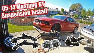 How to Replace the Front Suspension on your 05-14 Mustang! (Control Arms, Wheel Hub and Tie Rods!)