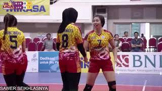 Duet Megawati dan Amalia Fajrina di Proliga 2018