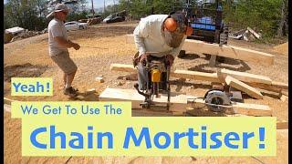 Horse Barn: Setting the Wall Plates, Making Mortises