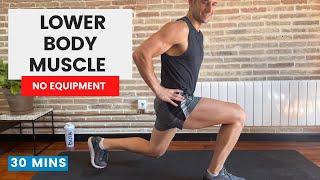 Lower Body Muscle Burner | 30 Minutes No Equipment to Build Muscular Legs | #CrockFitApp