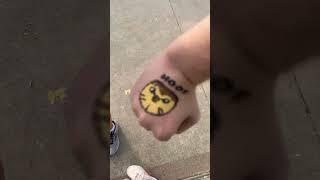#Got a Hooty hand paint at a carnival