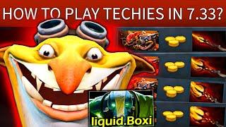 How to play Techies in 7.33? 9k mmr with Liquid.Boxi