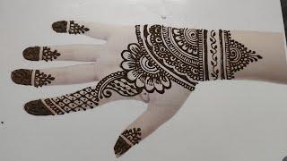 Front Hand Simple Mehandi Design