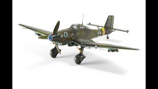 Junkers Ju 87D-3. Plastic 1:72 scale model from Special Hobby (SH72470). Full build video