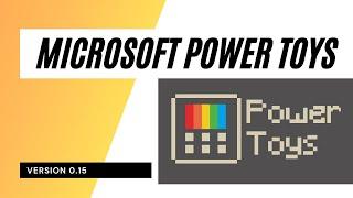 Microsoft Powertoys für Windows 10 Version 0.15