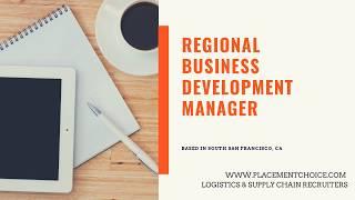 Job Opening for a Regional Business Development Manager in the Logistics & Supply Chain Industry