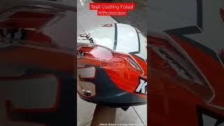 Testi Coating Nano Ceramics #kythelmet #helmetloverindonesia