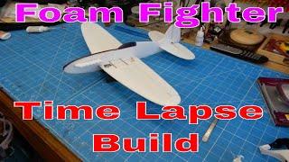 Time Lapse Build Foam Fighter Glider