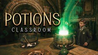 ₊˚️ Potions Classroom ⊹ Hogwarts Ambience & Soft Music ⊹ Potion Brewing Sounds