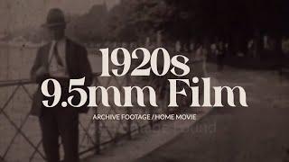 Archive footage of Street Scenes in the 1920s, Location Unknown, Home Movie, 9.5mm (Pathé)