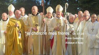 Bénédiction abbatiale de Dom Godefroy à l'abbaye d'Acey le 17 Septembre 2021