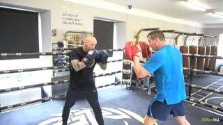 STILL GOT IT? IFLTV'S ANDREW McCART SMASHES PADS WITH COACH DANNY VAUGHAN AT MTK SCOTLAND GYM