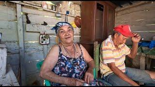 Visitando a AMANTINA la mujer más feliz JARABACOA y a  Juana que tiene 108 años en el CAMPO