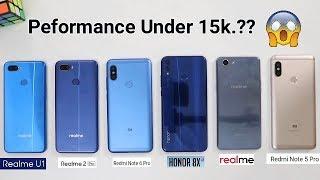 Realme U1 Vs Redmi Note 6 Pro Vs Honor 8X Vs Realme 1 Vs Realme 2 Pro Vs Redmi Note 5 Pro SpeedTest