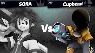 Super Smash Bros. Ultimate - Sora (Timeless River) vs Cuphead