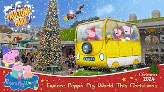 Peppa Pig World at Christmas Walkthrough (Dec 2024) [4K]