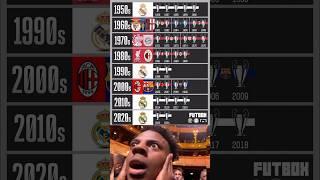 Club that won the most champions league by decades  #championsleague