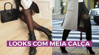 Como montar looks de inverno infalíveis com meia calça | Camila Gaio