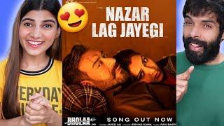 NAZAR LAG JAYEGI Song REACTION!! | Bholaa: Ajay Devgn, Tabu, Amala Paul, Javed Ali