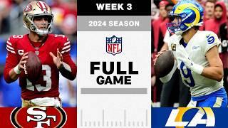 San Francisco 49ers vs. Los Angeles Rams Full Game | NFL 2024 Season Week 3