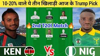 KEN vs NIG Dream11 Prediction | KEN vs NIG Dream11 Team | Kenya vs Nigeria today 2nd t20i match l