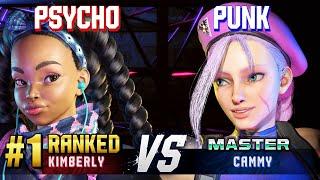 SF6 ▰ PSYCHO (#1 Ranked Kimberly) vs PUNK (Cammy) ▰ High Level Gameplay