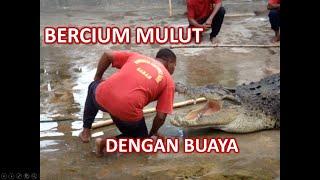 CROCODILE SHOW at Crocodile Farm Sandakan