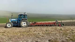 Ford 7910 4wd & 6 furrow semi mounted plough. #agriculture #farming #classictractor #tractorlife