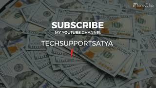 TECH SUPPORT SATYA NEW CHANNEL INTRO #ntro #shorts #techsupportsatya