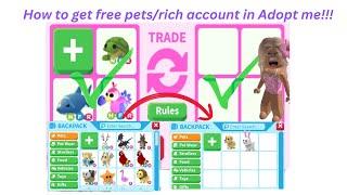 Calling names for 2k subs giveaway!!How to get a rich account free pets in Adopt Me roblox!!