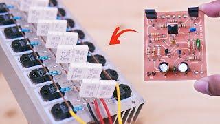 Homemade 500w? Amplifier Board with 8 Pairs A1941 & C5198 Transistor #cbzproject