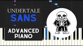 Sans (Advanced Piano Tutorial) - Undertale