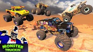 Monster Jam INSANE Racing, Freestyle and High Speed Jumps | BeamNG Drive | Grave Digger