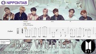 【Guitar TAB】〚BTS〛방탄소년단 - Boy With Luv / 작은 것들을 위한 시 (fingerstyle) 기타 / ギター tab譜