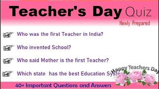 Teachers day quiz in English 2021|  Teachers day quiz questions and answers English September 5 quiz