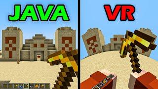 looting desert pyramid as java vs VR