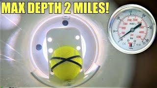 What Happens to Tennis Ball at the bottom of the Ocean? High pressure chamber test!