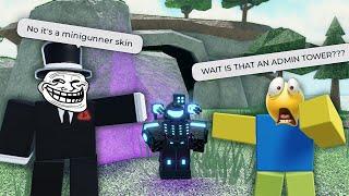 Trolling Strangers With War Machine! | Roblox TDS