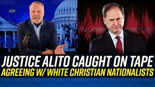 Justice Alito CAUGHT ON MIC Repeating White Christian Nationalist Ideology!!!